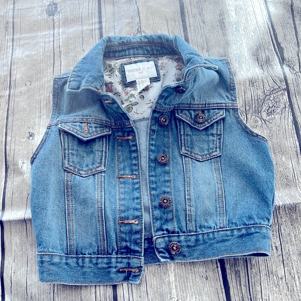 Girls 5/6 Jean vest